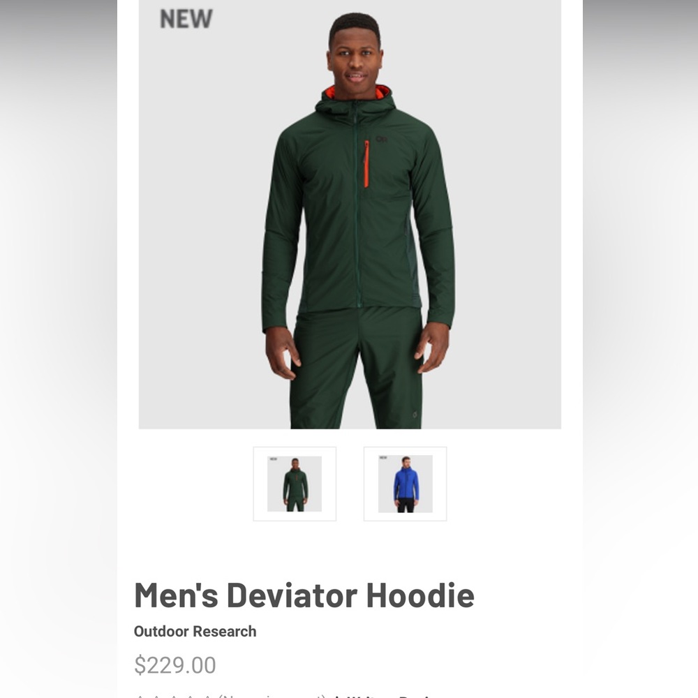 Outdoor research Men's Deviator Hoodie size XXL,new without tag never use orworn - Picture 3 of 14